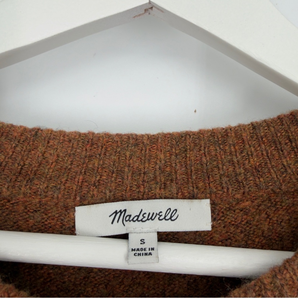 Madewell Brockton Bobble Pullover Wool Blend Sweater Small - Picture 4 of 6